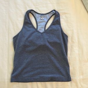 grey athletic tank top